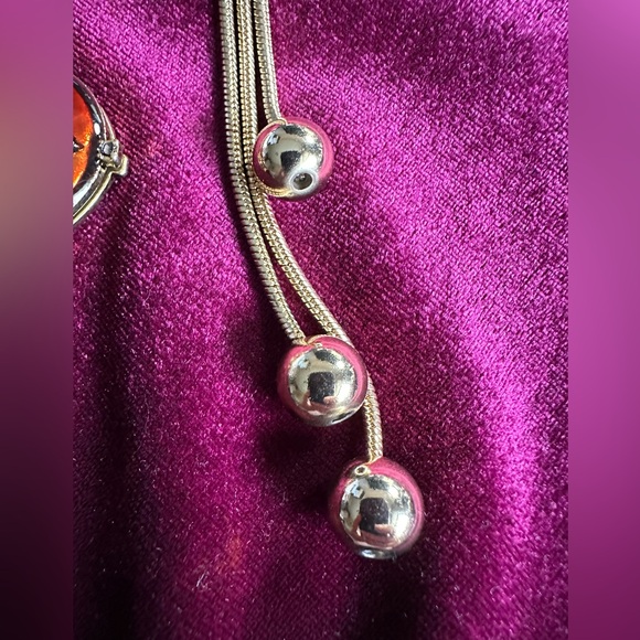 5/$25 will bundle Gold Tone Necklace Trio - Picture 2 of 6